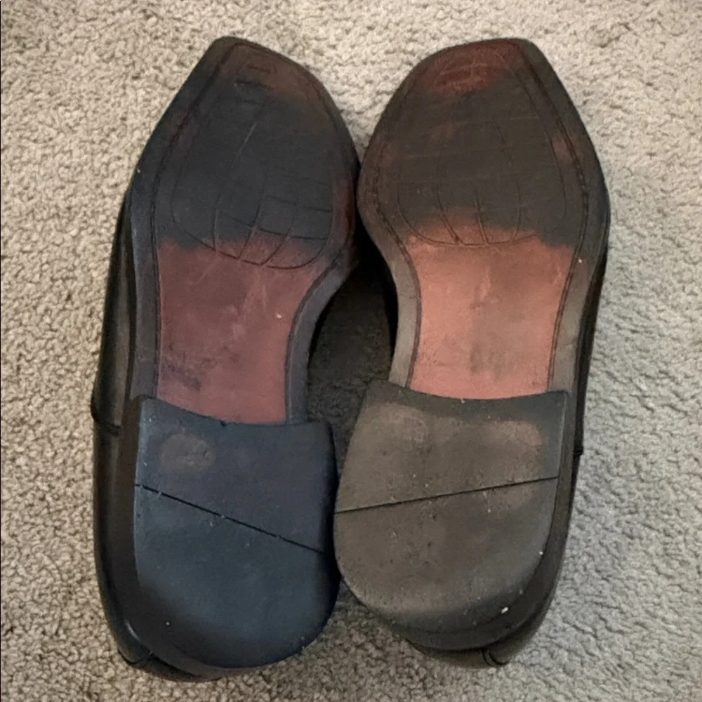 Antonio Cerrelli Black Leather Cap Toe Dress Shoes – Size 10.5
